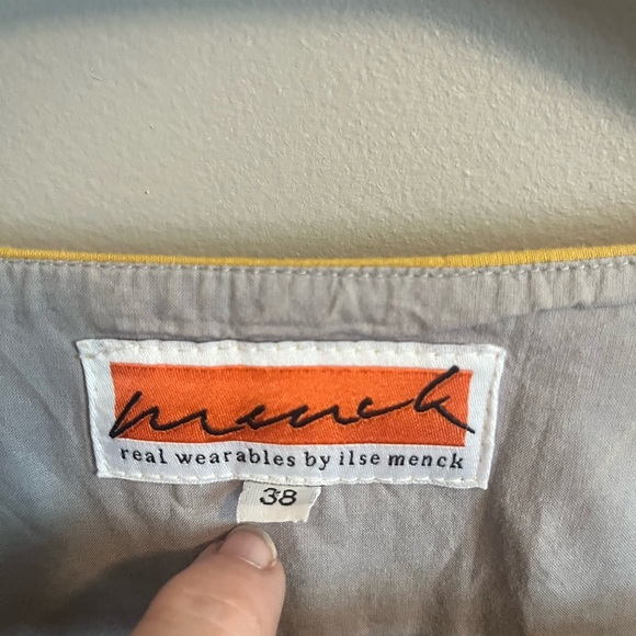 Ilse Menck South African designer lagenlook dress cotton shell accents M - Picture 3 of 15